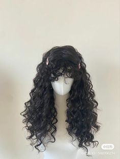 Curly Hair Claim, Aesthetic Wigs, Hair Claim, Pretty Wigs, Dr Aesthetic, Best Haircuts For Women, Hairstyles Korean, Curly Hair Drawing