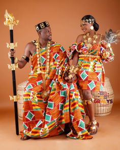 Ghana Traditional Wedding, Ghana Culture, African Wedding Dresses, Kente Dress, Kente Styles, Afrikaanse Mode