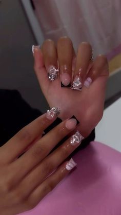 White Junk Nails, Nail Ideas Short Square, Square Acrylic Nails Short, White Tip Acrylic Nails, Quartz Nails, Acrylic Toes, Simple Gel Nails