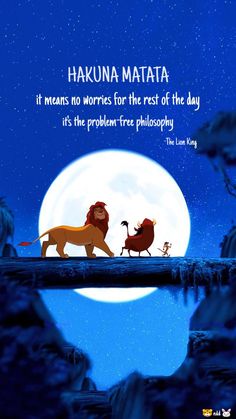 the lion and the mouse from disney's animated movie, hakuna matata