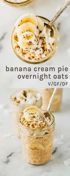 banana cream pie overnight oatmeal recipe