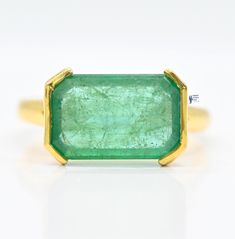 14k Natural emerald ring Details... Genuine emerald ring  Gemstone Details.... Emerald Type - Natural Emerald Emerald Cut -  Octagon Cut Emerald Color - green Emerald Origin - Zambia oiled Emerald Diameter - 12.40*7.90MM Emerald Weight - 3.4Crt Approx. Split Shank Style Ring Unisex use. Ring size: All Size Available Gold Details... 14K  Yellow Gold (White & Rose Gold is also available) 14kt -   3.00  Grm 18Kt -   3.60 Grm  14K Solid Gold Natural Emerald Ring, Birthstone Ring,Christmas Gift, May Green Sapphire Baguette Cut Ring, Emerald Baguette Cut Ring With Bezel Setting, Baguette Cut Bezel Set Emerald Ring, Bezel Set Baguette Cut Emerald Ring, Baguette Cut Emerald Ring With Bezel Setting, Baguette Cut Solitaire Emerald Ring, Green Emerald Ring Baguette Cut, Green Baguette-cut Emerald Ring In 14k Gold, Green Baguette Cut Emerald Ring In 14k Gold