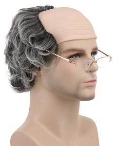 PRICES MAY VARY. 100% Brand New Adjustable Size: The maximum circumference approx 21~24inch/54~62cm(exist 1~2cm normal error), the size of wig cap is adjustable, which can fit different head size High Quality: 100% high-quality high-temperature synthetic fiber,which is very suitable for long term use Wig color may vary due to different monitor or lights Wig color may vary due to different monitor or lights Function: Perfect for Halloween wig, concerts, theme parties, weddings, dating, and any ot Mad Scientist Halloween, Bald Caps, Bald Cap, Cheap Costumes, Party Wig, Men's Wigs, Wig Color, Halloween Wigs, Bald Men