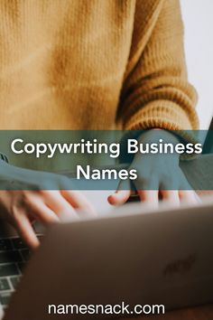 Striking names for your copywriting business.