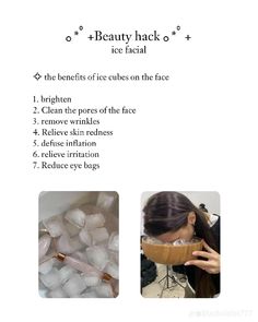 Ice Facial, Skin Care Routine Order, Clear Skin Tips, Makijaż Smokey Eye