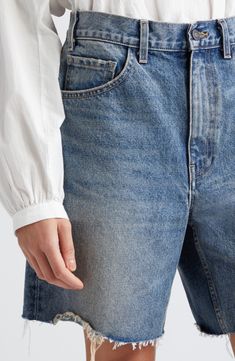 Washed and worn denim cutoffs are cut from pure cotton in a super slouchy fit you'll love. 7" inseam; 24" leg opening; 13" front rise; 16" back rise (size 29) Zip fly with button closure Five-pocket style 100% cotton Dry clean or machine wash, tumble dry Made in the USA of imported fabric Dark Wash Cotton Cutoff Cropped Jeans, Dark Wash Cotton Cropped Cutoff Jeans, Spring Cutoff Cropped Jeans In Rigid Denim, Spring Cutoff Cropped Rigid Denim Jeans, Fall Cutoff Rigid Denim Jeans, Washed Blue Cutoff Rigid Denim Jeans, Cutoff Faded Cotton Jeans, Distressed Cotton Cropped Jeans For Everyday, Cutoff Jeans For Everyday Fall Wear