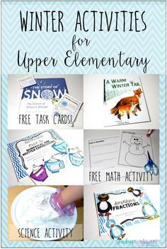 winter activities for upper elementary students