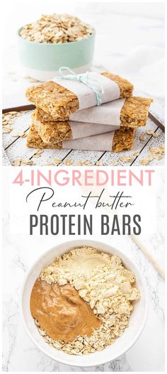 an image of peanut butter protein bars