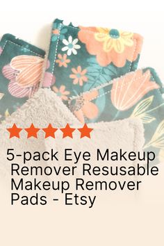 We are always looking for ways to make our cosmetic removal process easier and more eco-friendly - enter 5-Pack Eye Makeup Remover Resusable Makeup Remover Pads on Etsy! These reusable pads are perfect for gently removing makeup, while protecting your skin and wasting less product. Get them now to upgrade your beauty routine and ! Reusable Makeup Remover Pads, Reusable Pads, Makeup Removing, Removing Makeup, Organic Facial, Reusable Pad