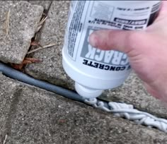 How to repair concrete cracks in 7 minutes. Concrete Driveways, Painted Concrete Porch