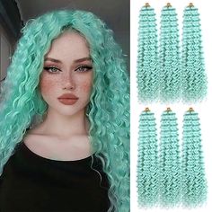 PRICES MAY VARY. Crochet Hair Extensions Material: FEILIMEI Deep Wave Crochet Hair is Made by High Quality Synthetic Fiber.Tangle-free,Light Weight,Soft and Smooth as Human Hair. Quick to Install, Braid Hair & Easy Style to Shawl Hair, Ponytail According to Your Preference. Curly Crochet Hair Size & Weight: 22inch, 90g/Pack, 28inch,110g/Pack, 1Pack/Lot.Wash and Protect Wavy Crochet Hair Like Your Own Hair,You Can Spray More Water or Essential Oil to Hair Care Before Installation, Will Be Better Deep Wave Crochet Hair, Wavy Hair With Braid, Ocean Wave Crochet, Curly Braiding Hair, Curly Crochet Hair, Wavy Crochet, Ocean Wave Crochet Hair, Wave Crochet, Deep Wave Hair