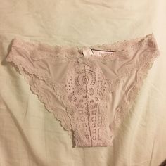 Feminine Briefs By Victoria's Secret, Victoria's Secret Lace Trim Briefs, Victoria's Secret Pink Lace Bottoms, Feminine Victoria's Secret Fitted Bottoms, Fitted Feminine Victoria's Secret Bottoms, Victoria's Secret Loungewear Briefs, Novelty Clothing, Lingerie Outfits, Bra Set