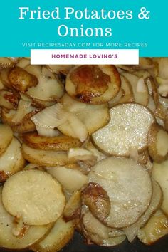 fried potatoes and onions with text overlay