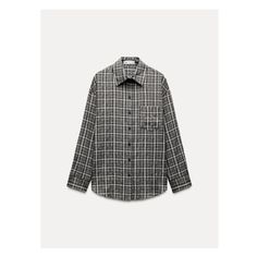 ZARA WOMAN COLLECTIONCotton blend shirt. Lapel collar and long cuffed sleeves. Chest patch pocket. Asymmetric round hem. Front button closure. Shirt With Lapel Collar And Placket For Fall, Fall Shirt With Lapel Collar, Workwear Flannel Shirt With Spread Collar, Plaid Shirt With Placket For Workwear, Workwear Flannel Shirt With Spread Collar And Placket, Plaid Shirt For Workwear In Fall, Oversized Placket Blouse For Fall, Oversized Blouse With Placket For Fall, Trendy Relaxed Fit Flannel Shirt For Work