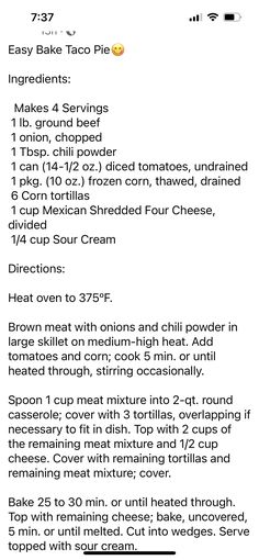 the recipe for pizza with ingredients on it