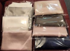 "Silk Pillowcase: Sizes (inch): Standard (20×26), Queen (20×30), King (20×36) New Clearance Sale items added! * *Annual overstock inventory clearance sale, unboxed, clear film packaging. Few inventory in Zipper closure. Select options with \"Zipper\" For our 22 momme 1PACK options, see https://www.etsy.com/your/shops/randomNfine/tools/listings/1184900285 Not eligible for return. Limited quantity! - Made of 100% Mulberry silk, best luxe and gentle bedding material for your hair and skin - 22 Momm Silk Pillow Case Brookline, Champagne Silk Pillowcase, Film Packaging, Mulberry Silk Pillowcase, Silk Pillow Case, Black Silk Pillowcase, Purple Silk Pillowcase, Queen And King, Hanging Dryer