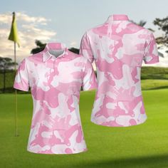 CHRISTMAS CUT-OFF TIME 2023 - For HAWAIIAN & POLO SHIRT: Please order before 4-5th Dec  - For COMFORT COLORS SHIRT: Please order before 10th Dec All shipping Times are estimate and can take longer especially during Holiday season. Hope you understand and sympathize with us.  Pink Golf Girl Camouflage Shirt, Women Golf Polo Shirt, Golf Shirt For Ladies Sporty Pink Tops With Sublimation Print, Pink Sublimation Print Tops For Sports Events, Sporty Pink Polo Collar Top, Pink Sublimation Print Sports Top, Pink Short Sleeve Tops For Golf, Pink Sports Shirt With Graphic Print, Pink Sporty Collared Top, Sporty Pink Collared Top, Sporty Pink Collared Polo Shirt