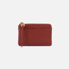 Keep your cards and small essentials organized with our Lumen Card Case. Lumen Card Case In Pebbled Leather  Rust CCCOIN CASE in Rust | Hobo® Rectangular Wallets With Pebbled Texture For Everyday Use, Your Cards, Card Case, Pebbled Leather, Rust, Leather