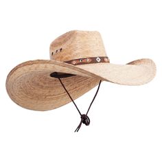 Mexican Style Wide Brim Straw HatMade of 100% straw.ONE SIZE fits most with an adjustable chin strap, fitting up to L(59cm).Fitted with an inner elastic sweatband.Adult/Unisex.Crown measures 4.5 inches deep.Brim measures 6.5 - 7 inches wide.Hand wash only.Imported. Mexican style wide brim safari straw hat for men and women.Stiff and pinched top crown.Ventilated crown.A leatherette hat band is accented around the crown.Brim is extra wide.Side brim is naturally upturned.Our Mexican safari hat is p Gambler Hat, Unisex Crown, Outdoor Hat, Wide Brim Straw Hat, Safari Hat, Big Hat, Outdoor Hats, Summer 22, Hat For Men