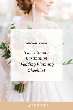 the ultimate destination wedding planning checklist