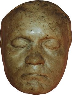 the head of a man with eyes closed