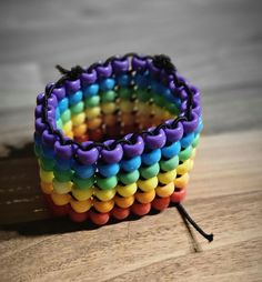 Beautiful handmade bracelet, in LGBTQ rainbow colours. These are made to order and we can post to anywhere in the world. Lgbtq Rainbow, Rainbow Colours, Beautiful Rainbow, Handmade Bracelet, Handmade Bracelets, Rainbow Colors, Jewelry Bracelets, Accessory Gift, Beaded Bracelets