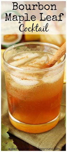 Maple Cocktail, Fall Cocktail Recipes, Bourbon Maple Syrup, Bourbon Cocktail Recipe, Maple Syrup Recipes, Bourbon Recipes, Fall Cocktails Recipes, Fall Cocktail, Cocktail Syrups