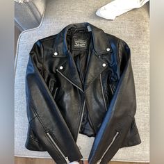 Only Worn Once, Brand New Levi’s Leather Jacket! Leather Jacket Levis, Levis Jacket, Leather Jackets, Levi's, Jackets & Coats, Jackets For Women, Leather Jacket, Brand New, Leather