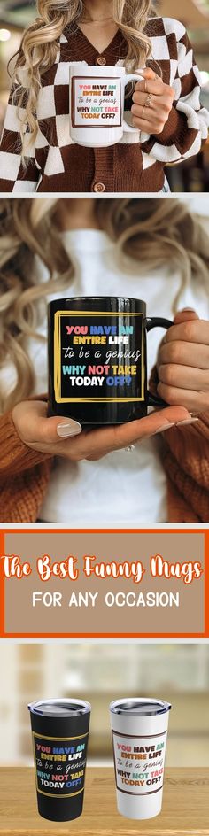 a woman holding up a cup of ice cream with the caption, it's best january things for any occasion