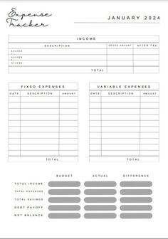 the free printable planner for january is shown in grey and white, with gray accents