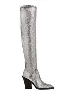 Make a statement with the Citygurl over-the-knee stretch boot, crafted from stretch material and infused with western-inspired details, blending comfort and style effortlessly. | Katy Perry THE CITYGURL OTK STRETCH BOOT, Silver, 9.5M Knee Stretches, Silver Boots, Knee Boot, Platform Slippers, How To Stretch Boots, Pointed Toe Shoes, Designer Clothes For Men, Autumn Fashion Women, Sweater And Shorts