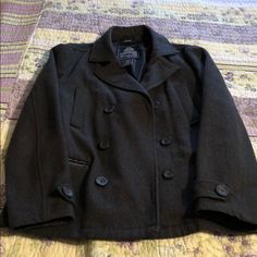 Selling My Used It In Fantastic Condition American Rag Peacoat. No Holes, Marks Or Rips. Still In Great Wearable Condition For Fall/Winter Season. Smoke/Pet Free Home Long Pea Coat With Pockets For Cold Weather, Fitted Pea Coat With Pockets For Cold Weather, Fall Sport Coat For Cold Weather, Casual Long Peacoat For Cold Weather, Casual Long Peacoat, Long Sleeve Peacoat With Pockets For Cold Weather, Long Peacoat With Pockets For Cold Weather, Winter Peacoat With Pockets For Cold Weather, Mens Peacoat