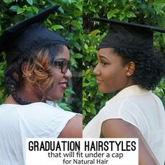 Natural Hair | Graduation Hairstyles that will Fit Under a Cap - Hairpop.net - Hair Pop Hair Shop Natural Hairstyles For Graduation, Natural Hair Graduation, African American Bride Hairstyles, Viking Hairstyles Male, Hair Graduation, Hairstyles For Graduation, African Wedding Hairstyles, Grad Hairstyles, Shaved Head With Beard