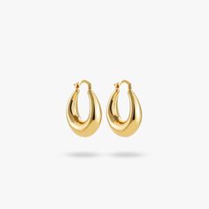 A beautiful shaped earring that is made to match any outfit, perfect for any occasion.Details• Size: 35mm x 30mm • Gold plated Alloy• Handcrafted Gold Plate, Hoop Earrings, Plating, Gold