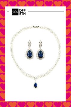 From The Luxe Collection. Exquisitely Crafted Dark-Blue Teardrop Pendant And Drop Earring Set Featuring Brilliant-Cut Cubic Zirconia. Cubic Zirconia. Rhodium-Plated Brass. Imported. Necklace Length, About 8" Push-Lock Closure Earrings Drop, About 1" Post Back Click Here For A Guide To Jewelry & Watches. Center Core - W Jewelry > Saks Off 5th. Eye Candy La. Elegant Teardrop Pendant Jewelry Sets For Formal Occasions, Elegant Formal Jewelry Sets With Teardrop Pendant, Elegant Jewelry Sets With Teardrop Pendant For Party, Elegant Teardrop Jewelry Sets For Party, Elegant Hand Set Teardrop Jewelry Sets, Formal Teardrop Jewelry Sets With Sparkling Stones, Anniversary Jewelry Sets With Sparkling Teardrop Stones, Anniversary Teardrop Jewelry Sets With Sparkling Stones, Formal Jewelry Sets With Teardrop Matching Earrings