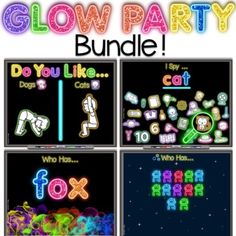 the glow party bundle includes four different video games