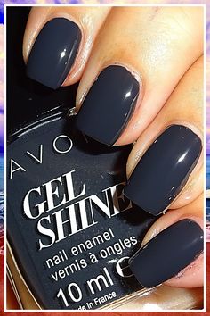 Why you should switch to get nail polish? Get them here. Charcoal Nail Polish, Avon Nails, Best Gel Nail Polish, Dark Slate Blue, Amazon Beauty, Shine Nails, Great Nails