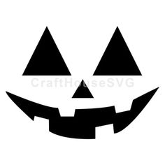 a black and white image of a jack - o'- lantern pumpkin with two faces