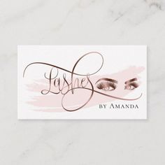 Eyebrow For Round Face, Rose Gold Business Card, Lashes Business, Business Cards Beauty, Beauty Salon Business Cards, Eyes Lashes, Lash Extensions Makeup, Eyebrow Hacks, Eyelash Logo