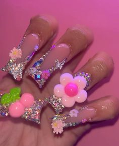 @cassydidthat | nails Full Rhinestone Nails, Rhinestone Nails, Nails