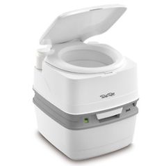 a white toilet with the lid open