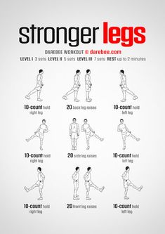 a poster with instructions on how to do an exercise for the legs and chests