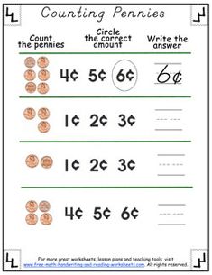 counting coins worksheet for kids