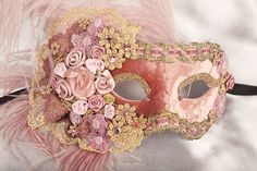 Pink Masquerade Mask, Masquarade Mask, Luxury Mask, Rose Mask, Masked Ball, Pink Mask, Venetian Masquerade, Masquerade Costumes, Venetian Masks