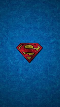 a superman logo on a blue background