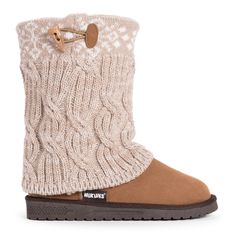 Essentials by MUK LUKS® Women's Cheryl Boots can’t be beat. Cozy sweater knit design and soft faux fur lining blends everyday comfort with on-trend style.Wipe with a damp cloth to clean, no bleach, lay flat to dry. Imported.- Durable TPR Sole- 100% Polyester Insole- 100% Acrylic Knit -Foam Insole-100% Polyester Faux Suede Upper- 100% Polyester Faux Fur Lining- Water Resistant- Multiple color options available- Women’s Whole Sizes 6-11 -Half Sizes Size Up Style Essentials, Comfortable Boots, Shoe Carnival, Snow Boots Women, Women Essentials, Winter Boots Women, Knitting Women, Winter Knits, Fashion Essentials