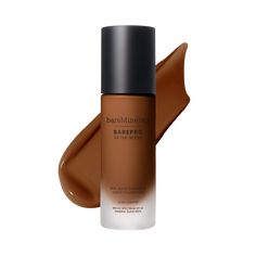 Free of: Cyclic Silicone-free, Fragrance-free, Chemical screen-free, Oil-free,  Gluten-free What it is: A  clean, skin-improving 24HR foundation that provides an undetectable, full coverage matte finish and ultra-comfort wear. Available in 40 shades. What it does: BAREPRO® 24HR Wear liquid foundation is a unique formula saturated with skin tone mimicking pigments, oil absorbing minerals, and skin-loving ingredients to provide breathable, undetectable, stay-true coverage. 24HR matte wear** + 24HR Pomegranate Peel, Gel Primer, Sephora Beauty, Powder Highlighter, Screen Free, Bare Minerals, Cruelty Free Makeup, Mineral Sunscreen, Comfort Wear