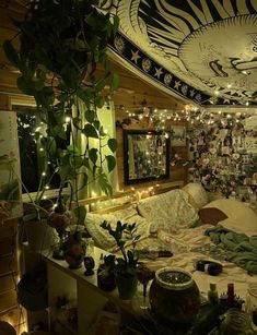 Earthcore Aesthetic Bedroom, Forest Witch Room Aesthetic, Weird Bedroom Layout Ideas, Cozy Goblincore Room, Grunge Core Bedroom, Goblincore Apartment Decor, Bedroom Core Aesthetic, Fairy Core Grunge Room, Earthy Grunge Room Aesthetic