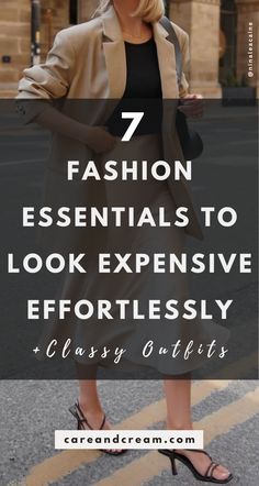 If you’ve ever wondered how to look expensive on a budget, this post is for you! Discover 7 fashion staples for women that will transform your closet into the ultimate quiet luxury aesthetic. You’ll also find elegant classy outfits for inspiration, plus styling tips and tricks, and learn how to elevate your style and create expensive-looking outfits effortlessly. Elegant Classy Outfits, Classy Outfits