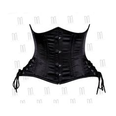 Elevate Your Style With Our Exquisite Satin Underbust Corset. Crafted For Both Durability And Elegance, This 3-Layer Corset Offers The Perfect Blend Of Fashion And Function: High-Quality Materials: Made From High-Quality Satin Fabric, This Corset Ensures A Luxurious Feel. The Heavy Boning Provides Structure And Support. Stylish Details: Side Lace-Up Panels Allow For Further Customization Of Fit And Add A Distinctive Touch. A Stainless Steel Front Busk Ensures Easy Wear And Removal. Comfort And S Black Satin Underbust Corset Dress, Elegant Black Underbust Corset Dress, Elegant Fitted Black Corset, Elegant Black Fitted Corset, Black Underbust Corset Dress, Elegant Black Corset With Boned Bodice, Elegant Black Boned Bodice Corset, Elegant Black Overbust Corset, Black Satin Gothic Corset